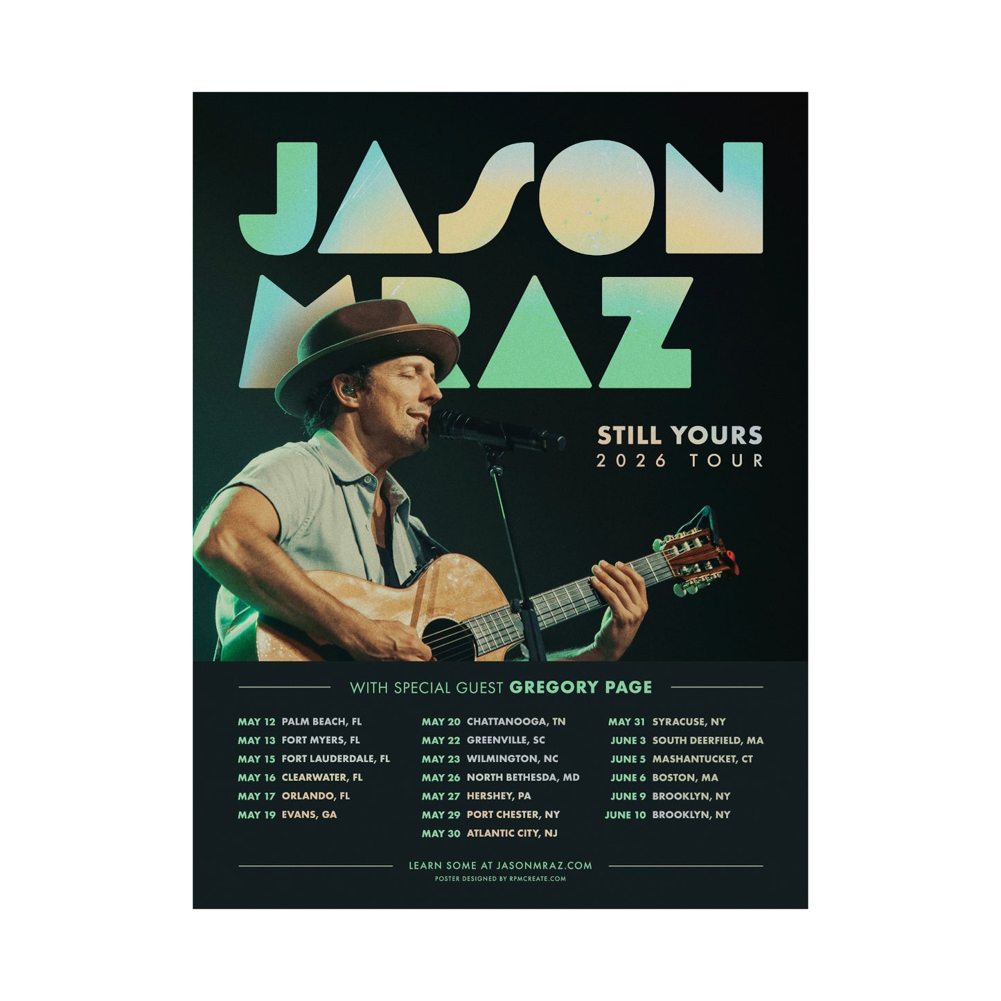 Still Yours USA Tour 2026 Poster *Signed*