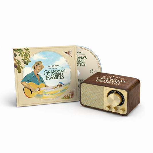 Grandma’s Gospel Favorites CD + Limited Edition Mini FM Radio Bluetooth Speaker